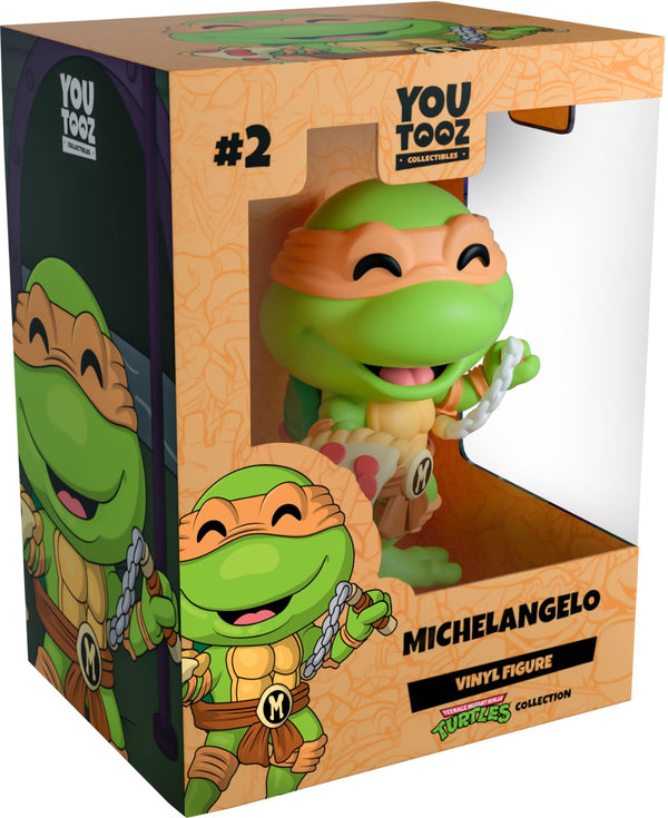 Michelangelo Youtooz The Teenage Mutant Ninja Turtles Collection - 4.2" Collectible Vinyl Figure #2 with Window Display Box