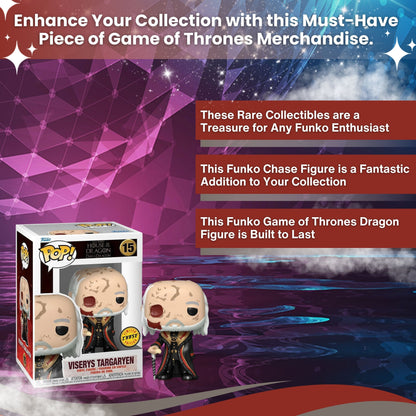 Viserys Targaryen with Mask Funko Pop! Game of Thrones - Chase Limited Edition Vinyl Figure #15 with Display Box Protector Case