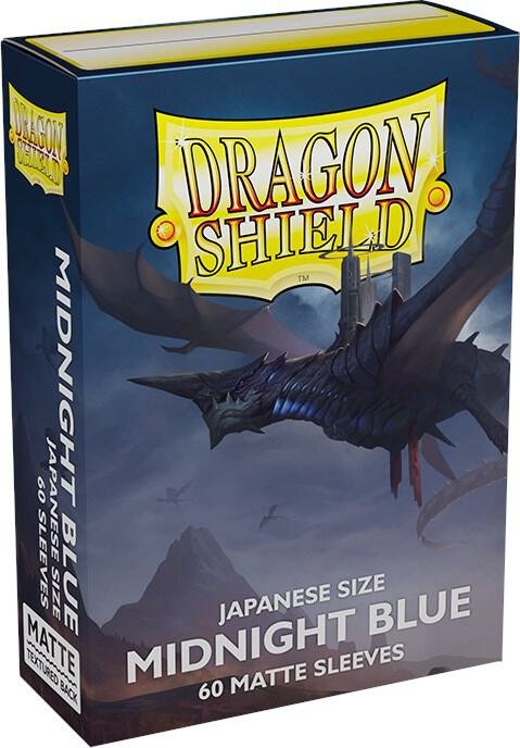 Dragon Shield Japanese Size Matte Card Sleeves Midnight Blue 60 Count Trading Card Sleeves