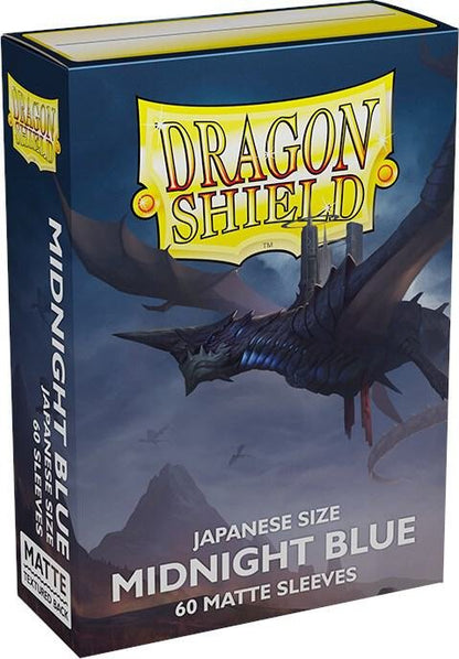 Dragon Shield Japanese Size Matte Card Sleeves Midnight Blue 60 Count Trading Card Sleeves