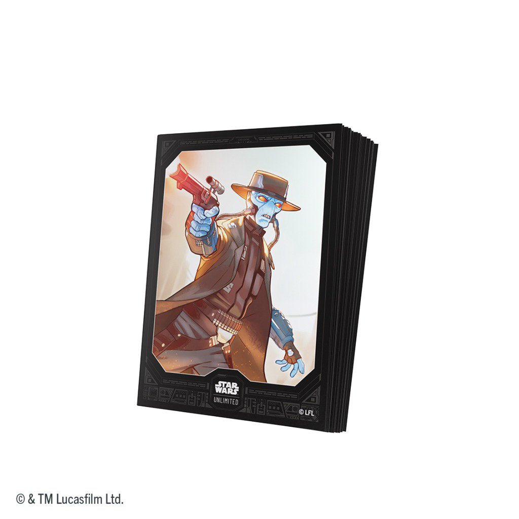 Star Wars: Unlimited Premium Art Sleeves Cad Bane | 60 Standard Size Card Sleeves + 2 Clear Leader & Base Sleeves | Textured Matte Finish | Protective Trading Card Sleeves for Star Wars Unlimited & Standard TCGs (PREORDER - Release Date August 2026)