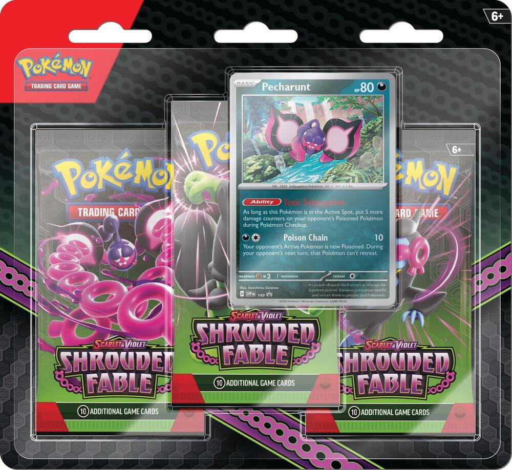 Pokemon TCG Shrouded Fable 3 Pack Blister Sealed English Booster Packs