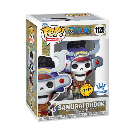 Samurai Brook Funko Pop! Animation One Piece - Approx. 5.29" Collectible Exclusive Chase Limited Edition Vinyl Figure #1129 with Window Display Box