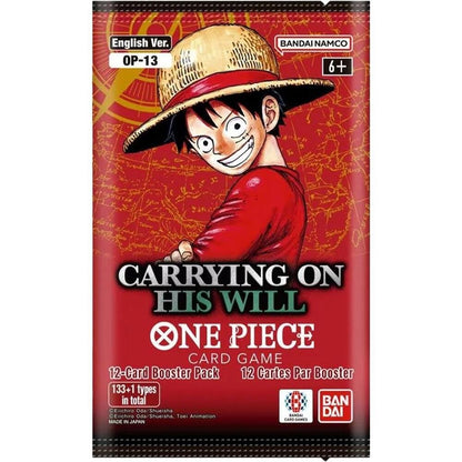 One Piece OP-13 Carrying Will Booster Pack ENG for Collectible Card Games and Deck Building