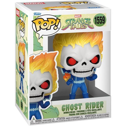 Ghost Rider #1559 Funko Pop! Marvel Strange Tales - Approx. 4 1/2" Collectible Vinyl Figure Bundled with Display Box Protector Case - Estimated Arrival: Sept. 2025 (PRE-SALE)