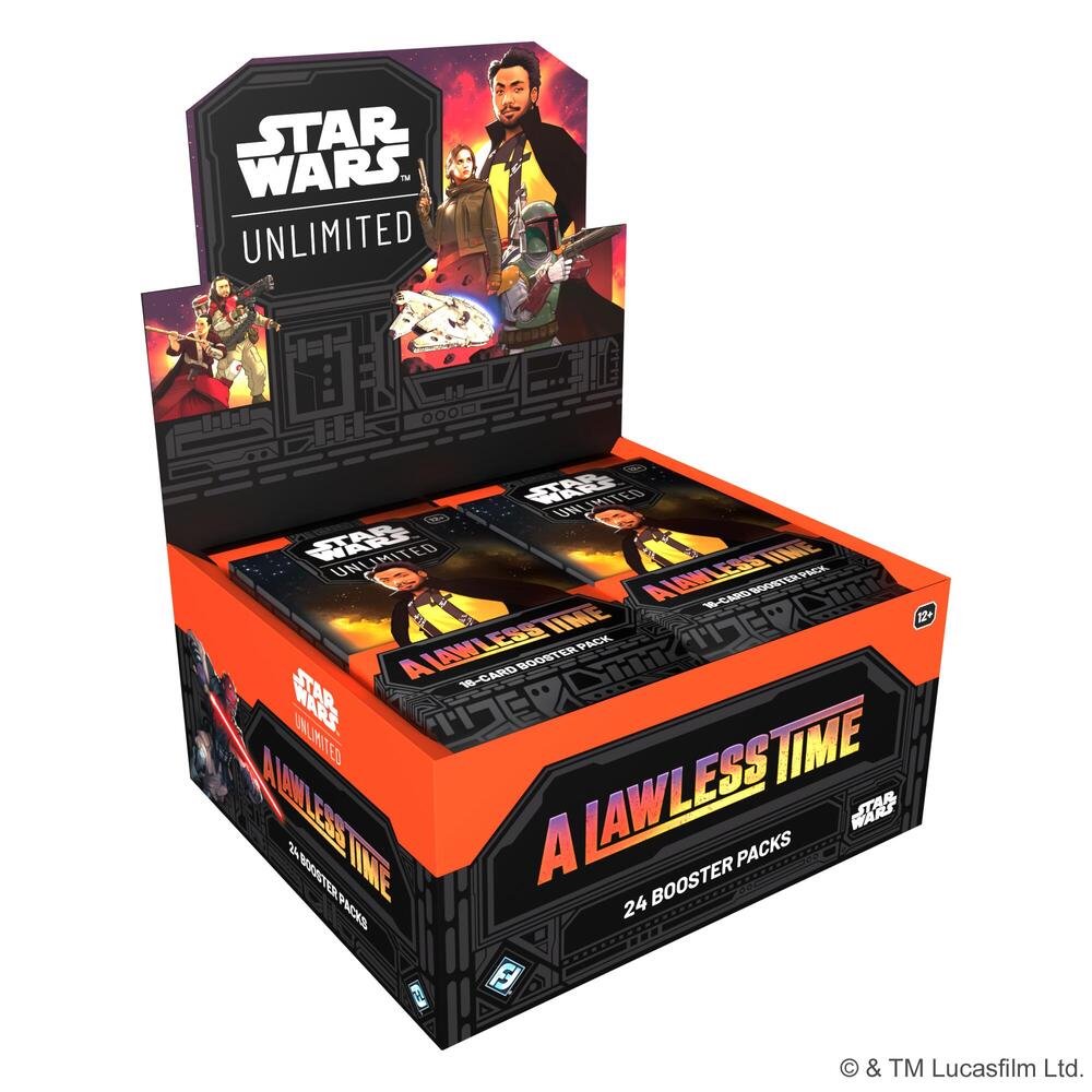 Fantasy Flight Games Star Wars Unlimited A Lawless Time Booster Box - Star Wars TCG Trading Cards Booster Packs for Deck Building, Collectibles, Card Display, and Card Game Expansion