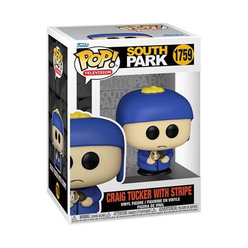 Craig Tucker with Stripe #1759 Funko Pop! Television South Park - Approx. 3" Collectible Vinyl Figure Bundled with Display Box Protector Case - Estimated Arrival: Nov. 2025 (PRE-SALE)