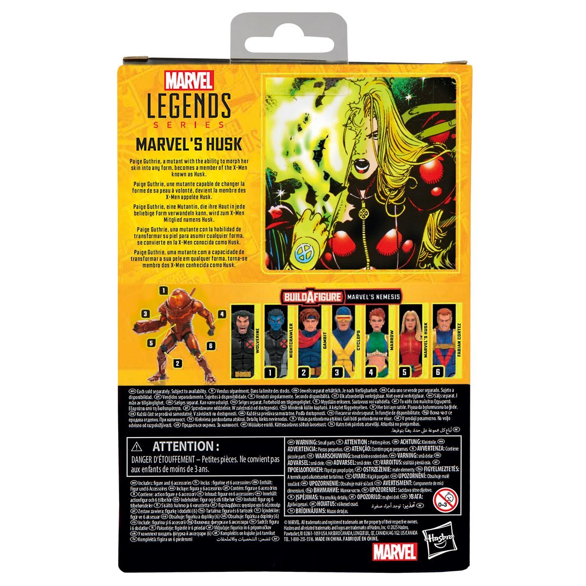 Marvel's Husk Marvel Legends Series X-Men - 6" Build A Figure Marvel's Nemesis by Hasbro