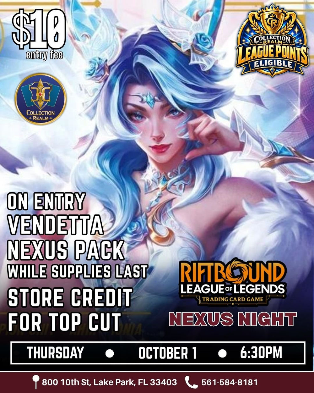 Riftbound: League of Legends TCG Nexus Night League Points – October 1, 2026 (Thursday 6:30 PM)
