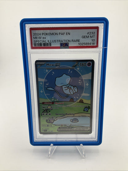 2024 POKEMON PAF EN-PALDEAN FATES SPECIAL ILLUSTRATION RARE #232 MEW EX PSA 10