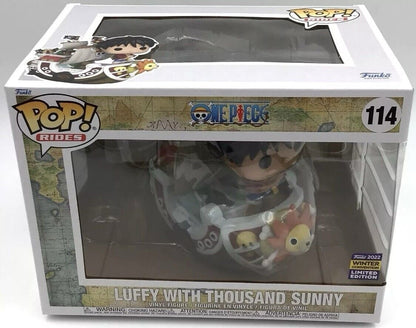 Funko Pop! Rides One Piece Luffy With Thousand Sunny #114 Winter Convention NIB