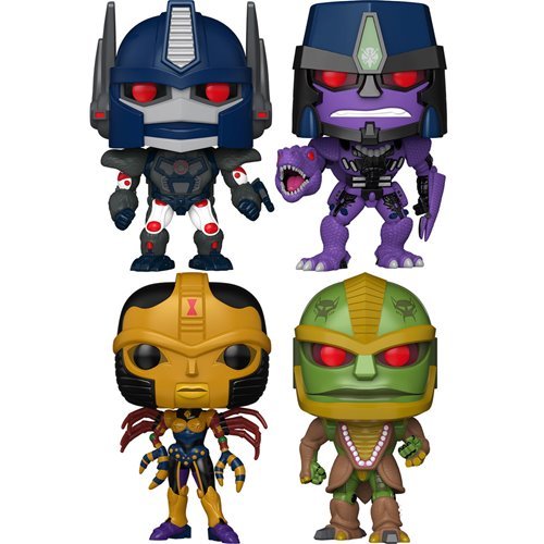 Transformers: Beast Wars Wave 5 Funko Pop! Television - Set of 4 (Blackarachnia #1715, Megatron #1716, Optimus Primal #1717, and Rhinox #1718) Collectible Vinyl Figures