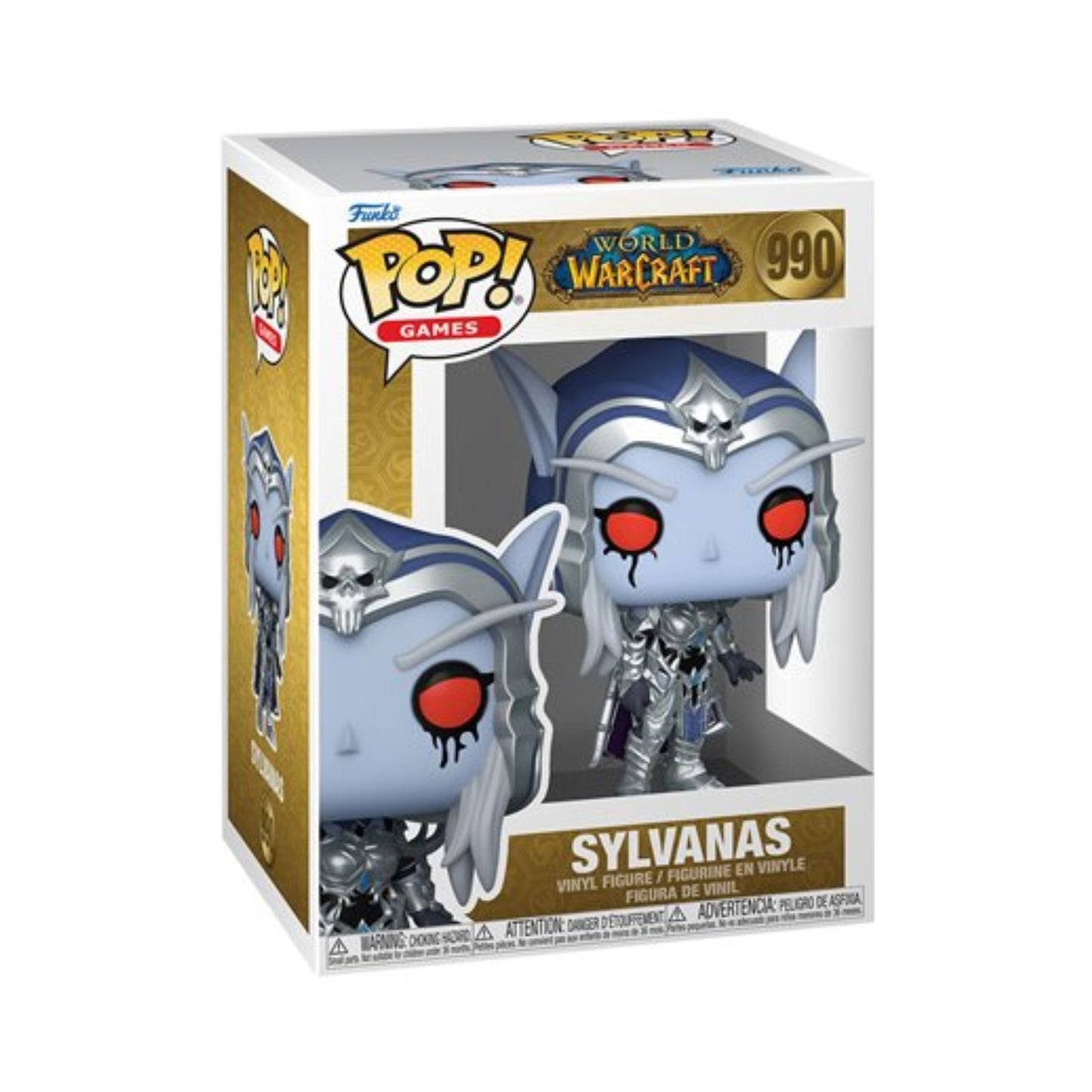 Sylvanas Funko Pop! Games: World Warcraft - Approx. 3 3/4" Collectible Vinyl Figure #990 with Display Box Protector Case