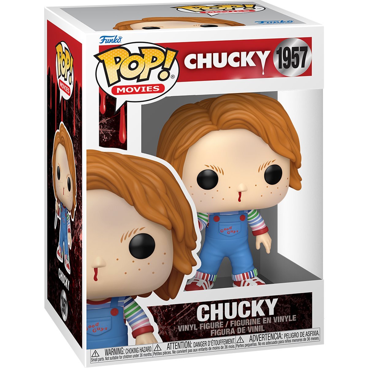 Chucky (2025) #1957 Funko Pop! Movies Child's Play - Approx. 4" Collectible Vinyl Figure Bundled with Display Box Protector Case