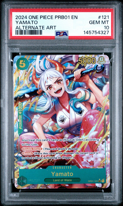 One Piece Yamato PRB01 ALT PSA 10 4327 Graded Trading Card