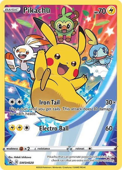 2020 Pokemon Pikachu SWSH020 Sword & Shield Black Star Promo Card PSA Gem Mt 10