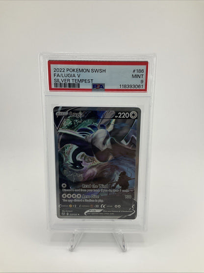 Pokemon TCG PSA 9 Lugia V Alternate Full Art 186/195 Swsh12: Sword & Shield Silver Tempest