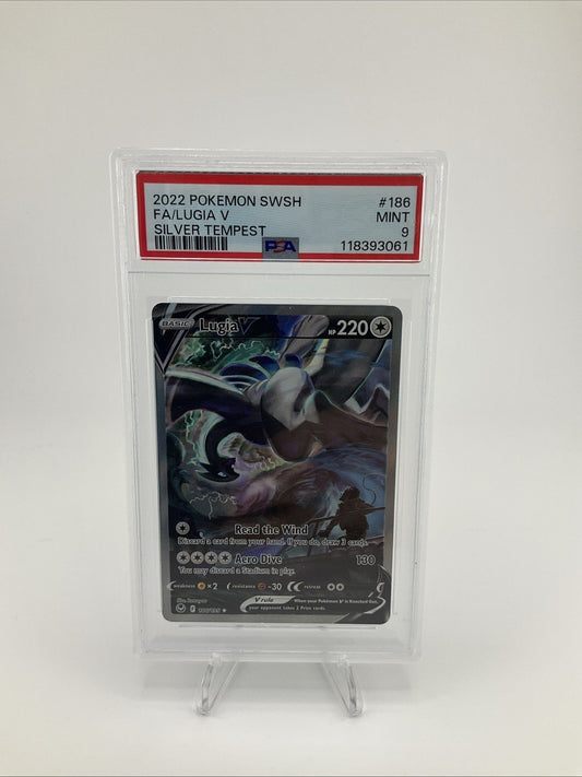 Pokemon TCG PSA 9 Lugia V Alternate Full Art 186/195 Swsh12: Sword & Shield Silver Tempest