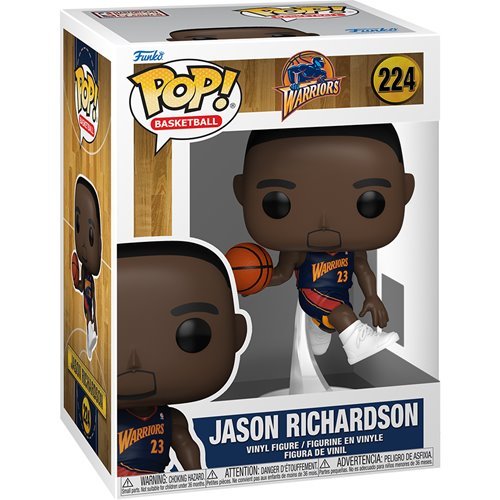 Jason Richardson #224 Funko Pop! Basketball NBA Warriors - Approx. 4 1/2" Collectible Vinyl Figure Bundled with Display Box Protector Case - Estimated Arrival: Oct. 2025 (PRE-SALE)