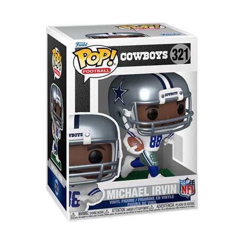 Michael Irvin #321 Funko Pop! Football NFL Legends Cowboys - Approx. 4" Collectible Vinyl Figure Bundled with Display Box Protector Case