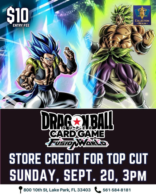 Dragon Ball TCG Fusion World — Sunday 3:00 PM, September 20