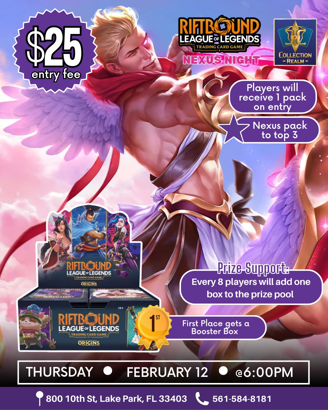 Riftbound: League of Legends TCG Nexus Night – Feb 12 (Thu) 6:00 PM