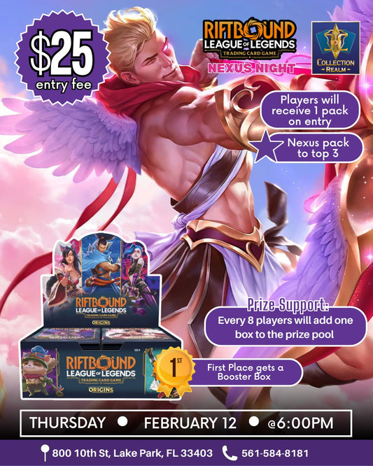 Riftbound: League of Legends TCG Nexus Night – Feb 12 (Thu) 6:00 PM