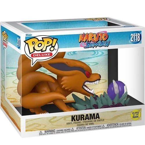 Kurama Glow-in-the-Dark #2118 Funko Pop! Deluxe Naruto: Shippuden - Approx. 4 1/2" Collectible Vinyl Figure - Estimated Arrival: Nov. 2025 (PRE-SALE)