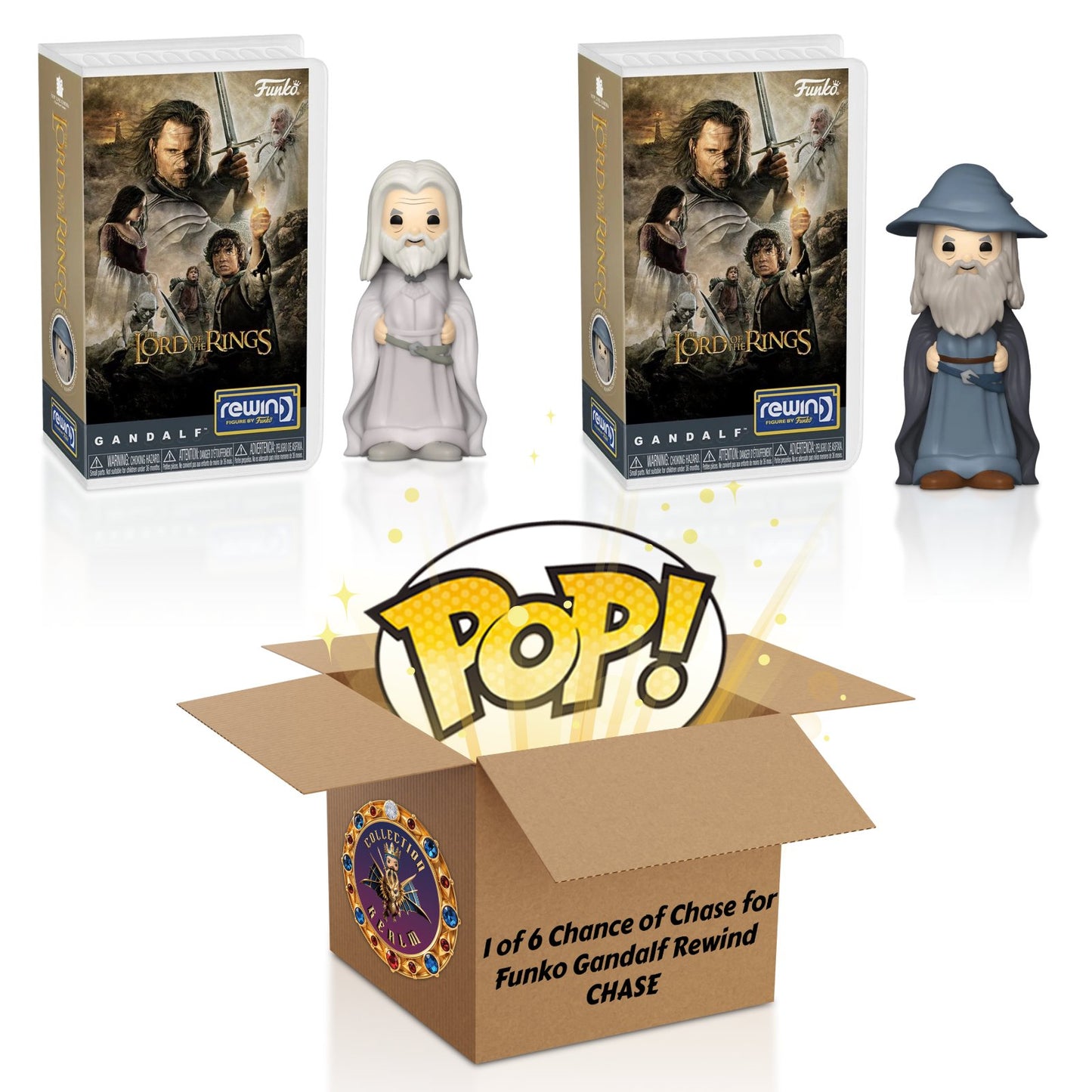 Gandalf Funko Rewind Lord of the Rings - 1 in 6: CHANCE OF CHASE - Collectible Vinyl Figure with Case (PRE-ORDER)