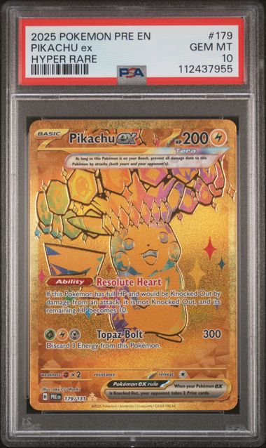 Pokemon Pikachu Ex PSA 10 7955
