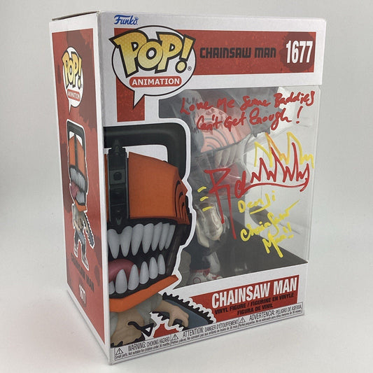Funko Pop! Vinyl: Chainsaw Man - Chainsaw Man Signed Ryan Colt Levy #1677