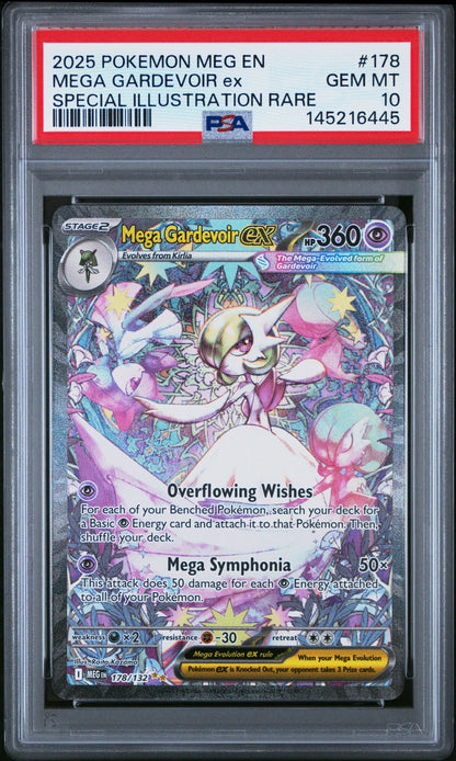 Pokemon Mega Gardevoir EX 178 PSA10 6445 Graded Trading Card