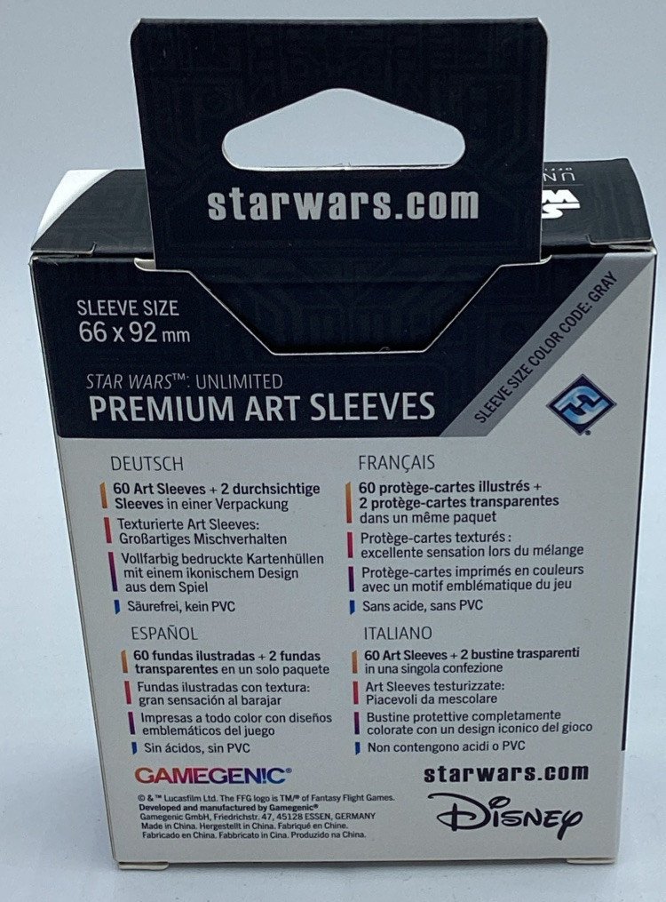 Star Wars: Unlimited Premium Art Sleeve Card Back Orange Gamegenic