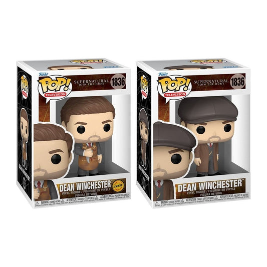 Dean Winchester #1836 Funko Pop! Television Supernatural Join The Hunt - Set of 2 (Chase and Common) Collectible Vinyl Figures - Estimated Arrival: Jan. 2026 (PRE-SALE)