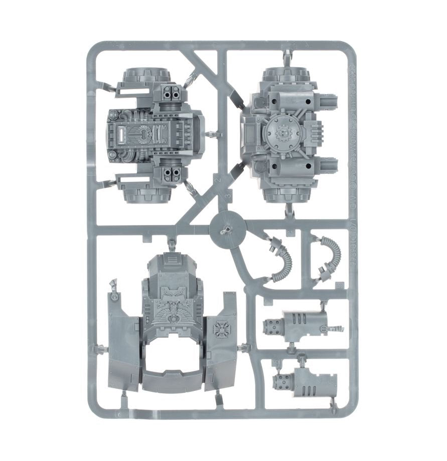 Warhammer 40K Space Marines Ballistus Dreadnought Miniature Model Kit – Heavy Weapons Combat Walker with Lascannons & Missile Launchers – Push-Fit Warhammer 40,000 Figure