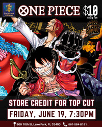 One Piece Card Game Tournament – June 19, 2026 (Friday 7:30PM)