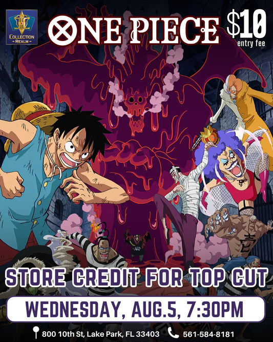 One Piece Card Game Tournament – August 5, 2026 (Wednesday 7:30 PM)