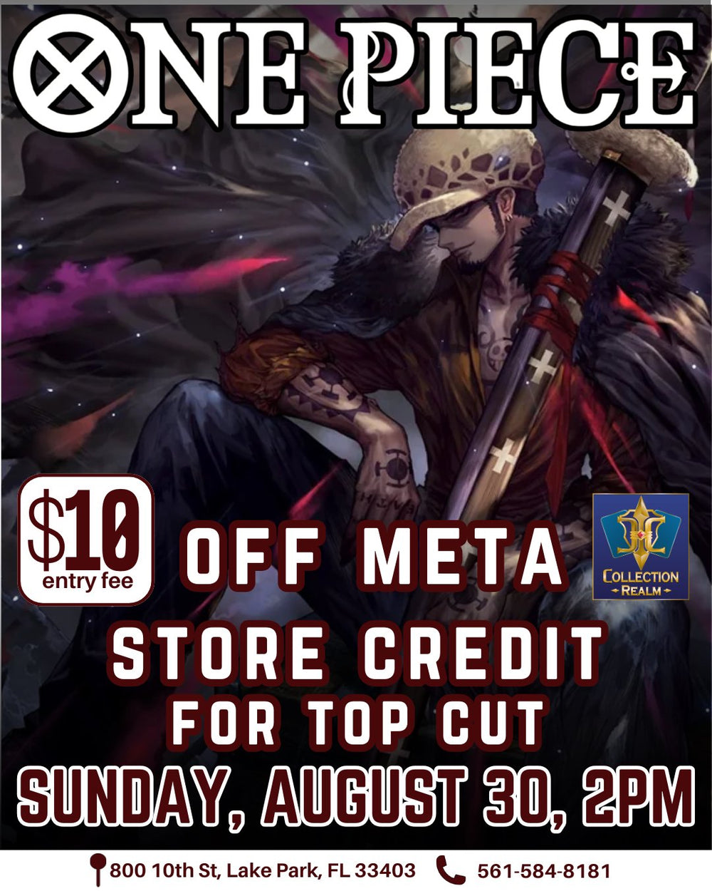 One Piece Card Game Off Meta Tournament – August 30, 2026 (Sunday 2:00 PM)