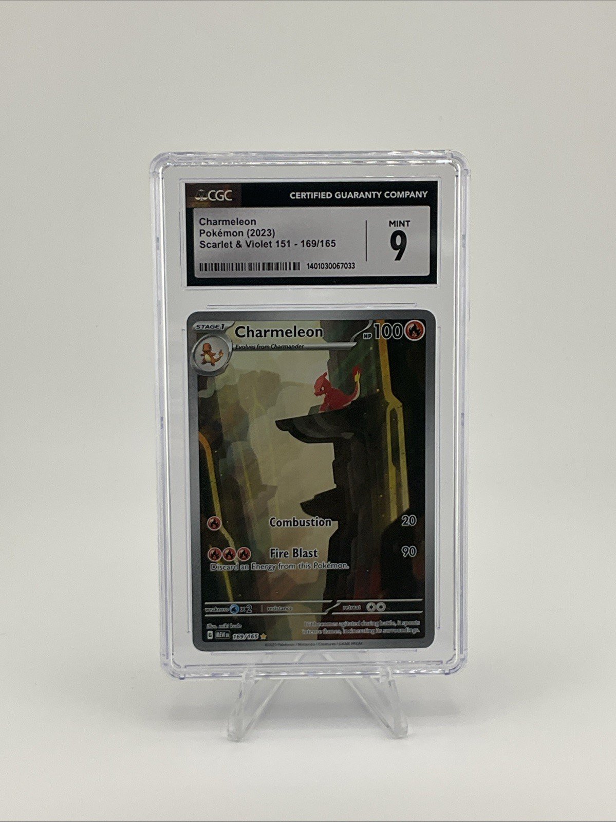 Pokemon TCG Charmeleon 169/165 Illustration Rare CGC 9