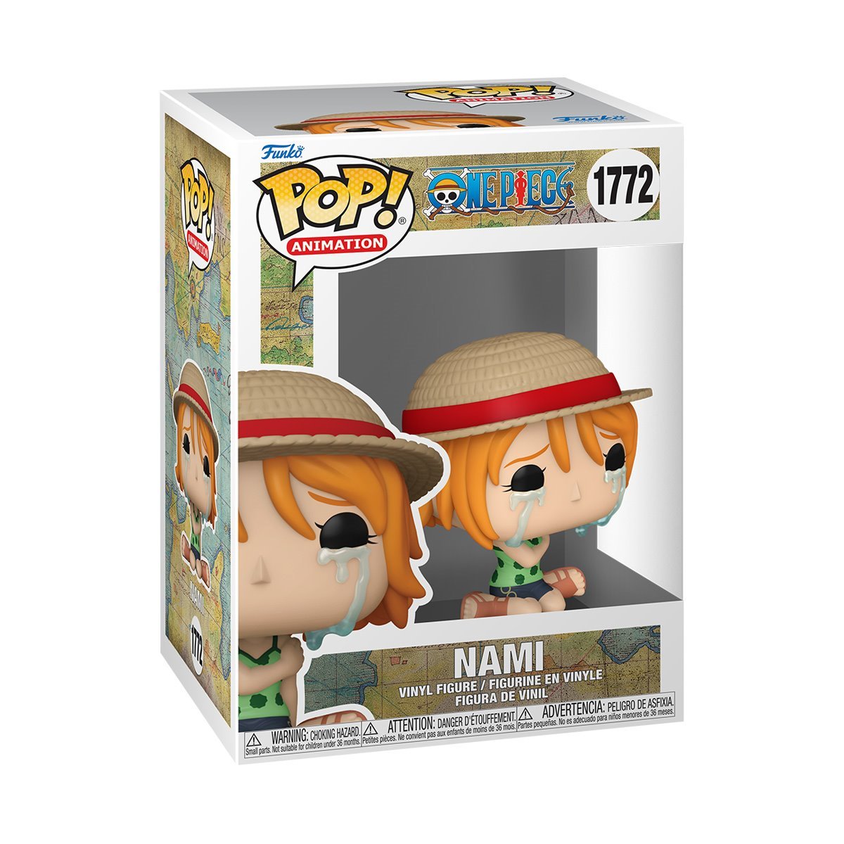 One Piece Wave 9 Funko Pop! Animation 2024 - Set of 5 (Roronoa Zoro with Swords #1775, Usopp #1774, Sanji #1773, Nami Crying #1772, and Luffy #1771) - Collectible Vinyl Figures