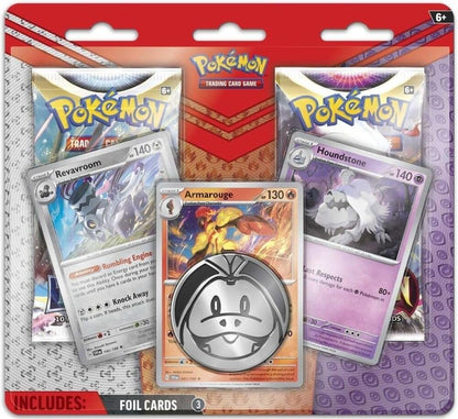 Pokémon TCG 2 Pack Blister Revavroom, Armarouge, Houndstone Promo Cards