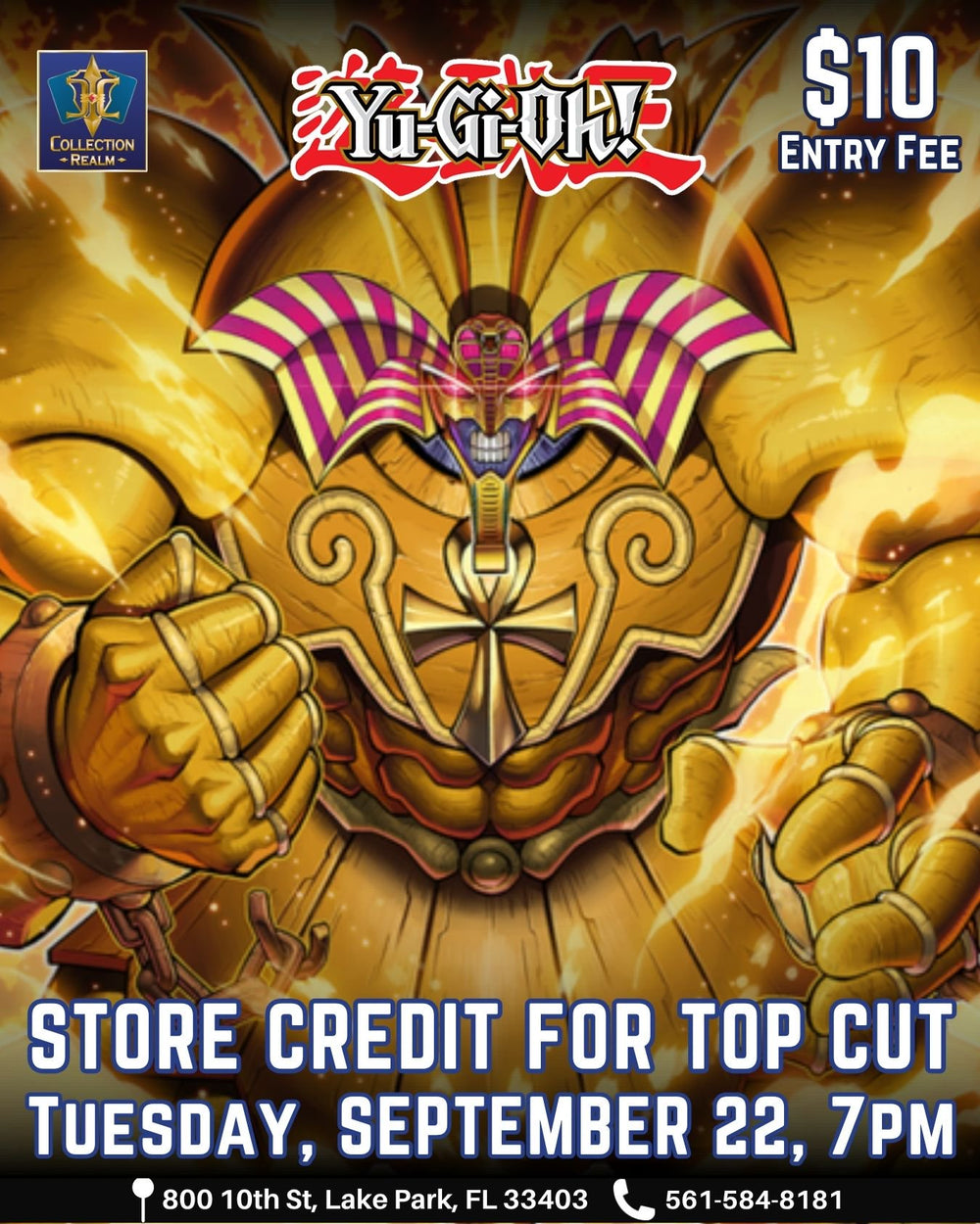 Yu-Gi-Oh! TCG Tournament – September 22, 2026 (Tuesday 7:00 PM)