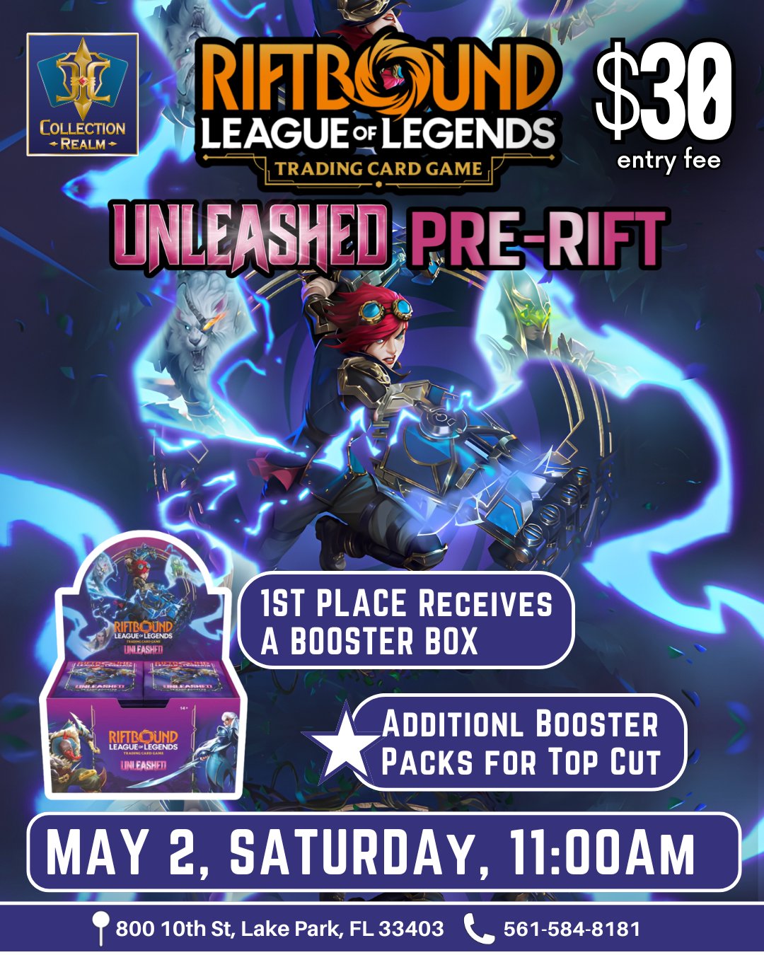 Riftbound LoL TCG Unleashed Pre-Rift – May 2 (Sat) 11AM