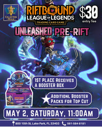 Riftbound LoL TCG Unleashed Pre-Rift – May 2 (Sat) 11AM