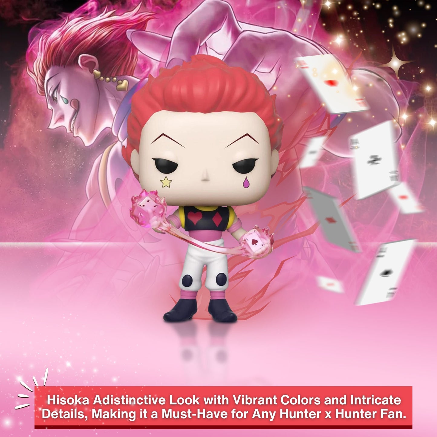 Hisoka Funko Pop! Animation Hunter x Hunter - Approx. 3 3/4" Collectible Vinyl Figure #652 in Window Display Box (PRE-ORDER)