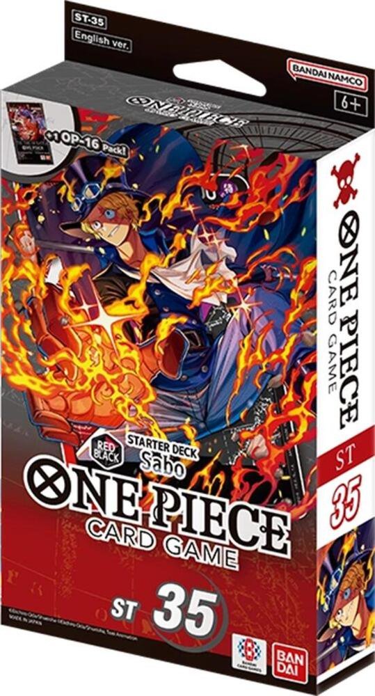 One Piece Card Game Starter Deck ST-35 RED/BLACK Sabo | Official 51-Card Ready-to-Play Deck with Leader Card, 10 DON!! Cards & Index Cards | Bandai TCG (PRE-ORDER)