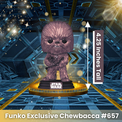 Chewbacca (Facet) Funko Pop! Star Wars Disney 100 - Approx. 4.25" Collectible Exclusive Bobble Head Figure #657 with Window Display Box