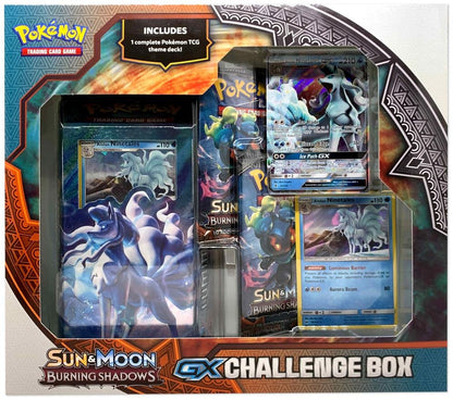Pokémon TCG: Sun & Moon Burning Shadows GX Challenge Box – Featuring Alolan Raichu GX + Booster Packs