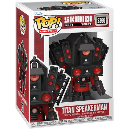 Titan Speakerman #2366 Funko Pop! Animation Skibidi Toilet- Approx. 4 1/4" Collectible Vinyl Figure Bundled with Display Box Protector Case - Estimated Arrival: Apr. 2026 (PRE-ORDER)