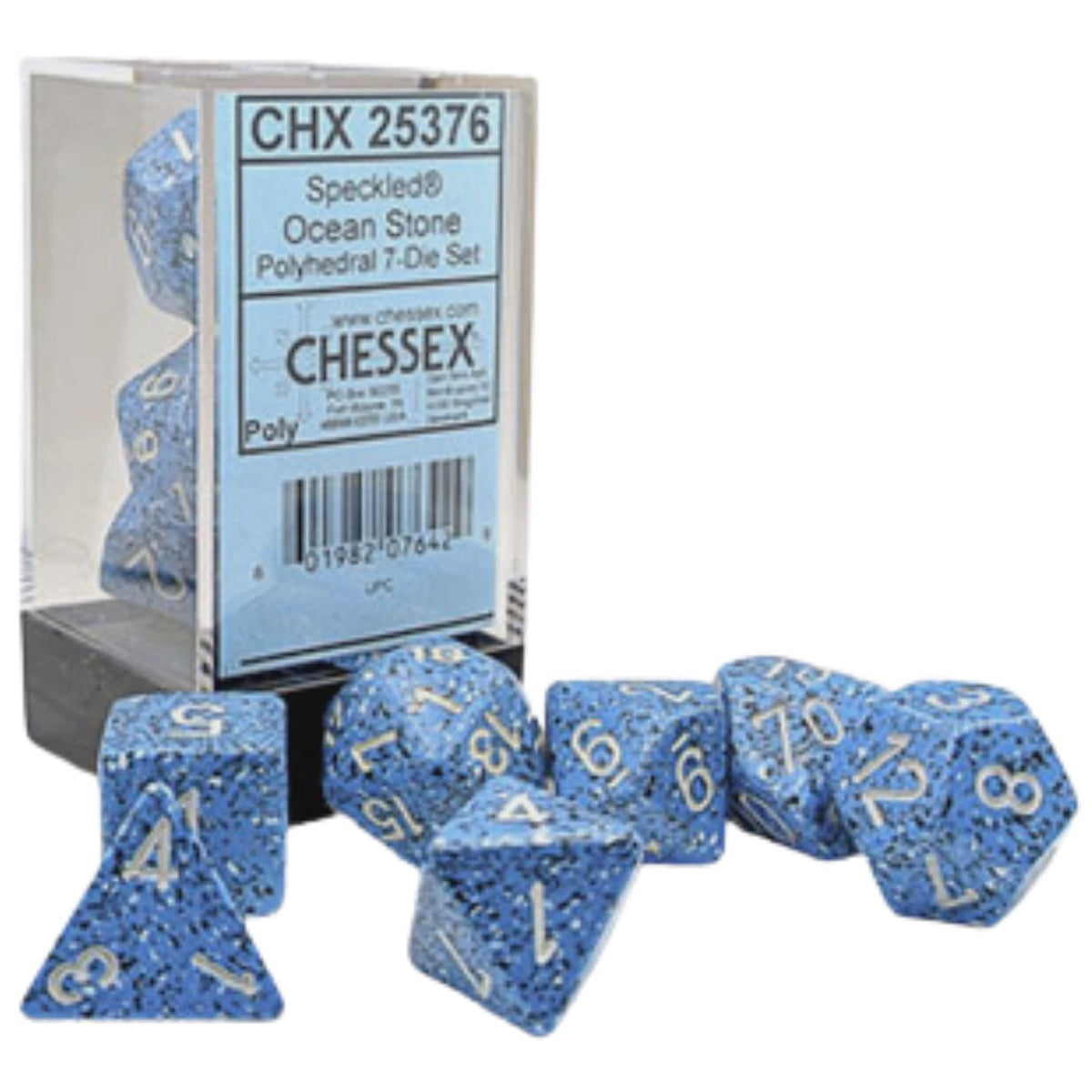 Chessex Dice 7-Die Speckled - Ocean
